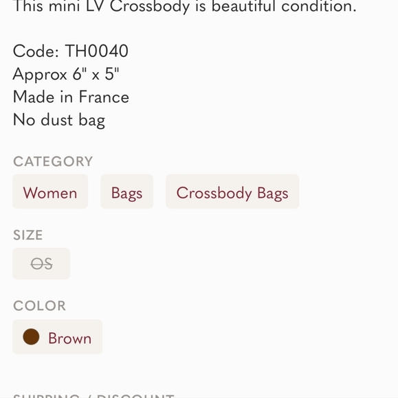 FLASH SALE LV CHRISTY VERNIS MINI CROSSBODY - Picture 14 of 16